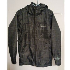 COLUMBIA Omni-Tech Size. Small Women Green Waterproof Breathable Hooded Jacket
